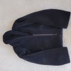 Alo fleece zippered jacket in Black Size small